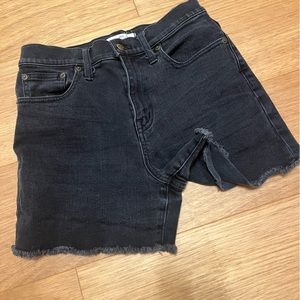 Black jean shorts Madewell